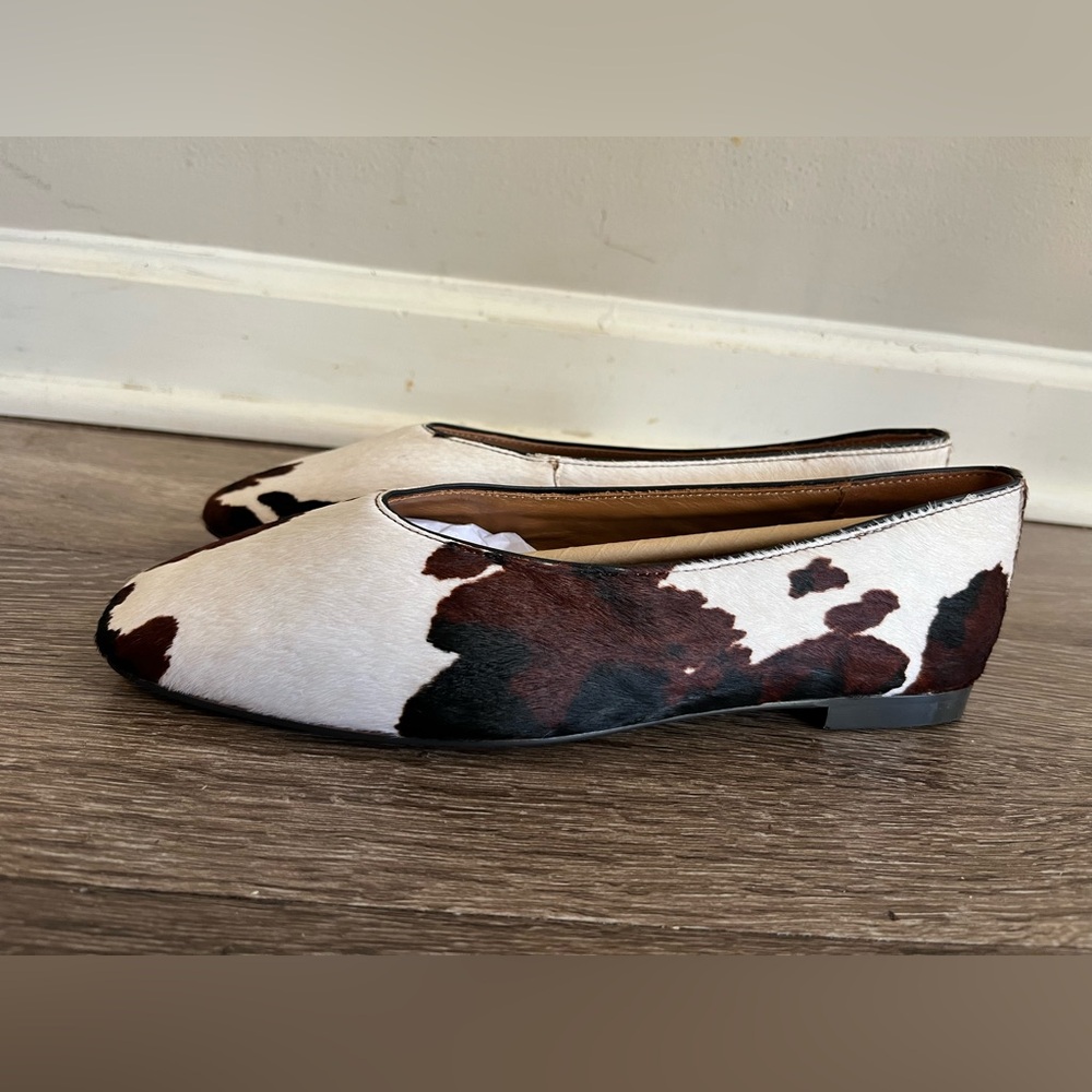 Madewell The Mylie Ballet Flat in Dark Carob Multi Calf Hair NWOB - Picture 4 of 13